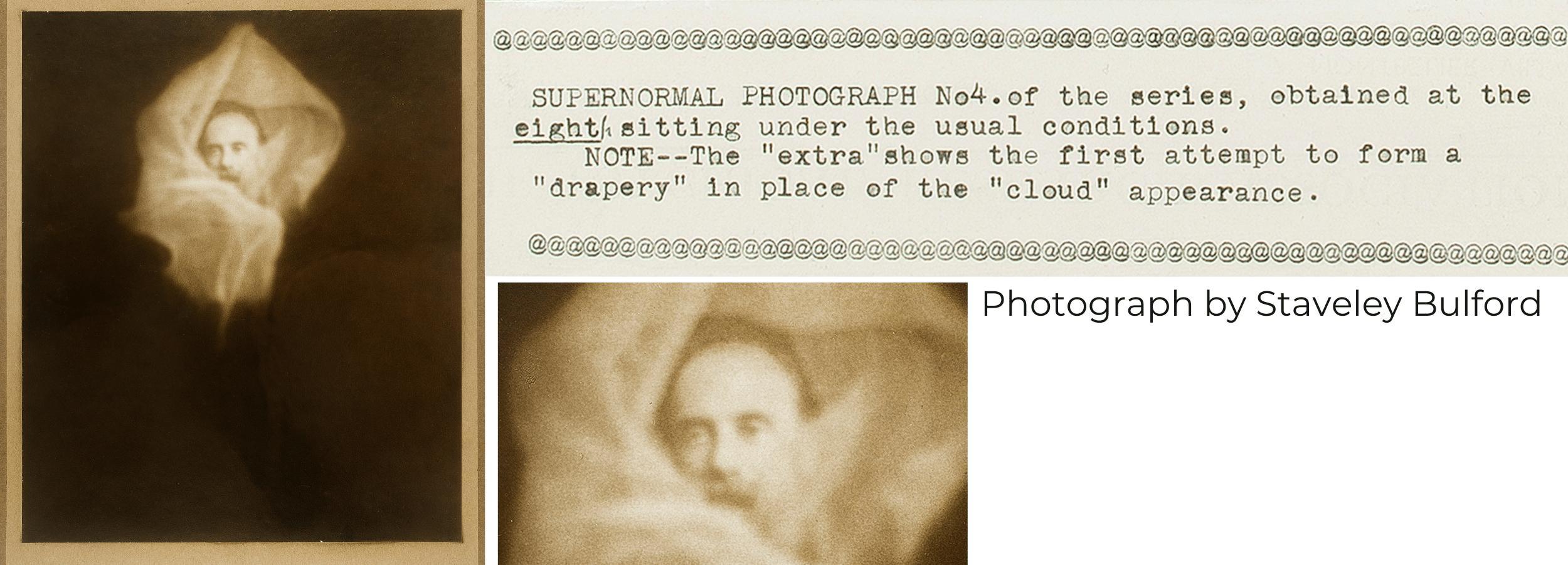 Photograph of ectoplasm by Staveley Bulford