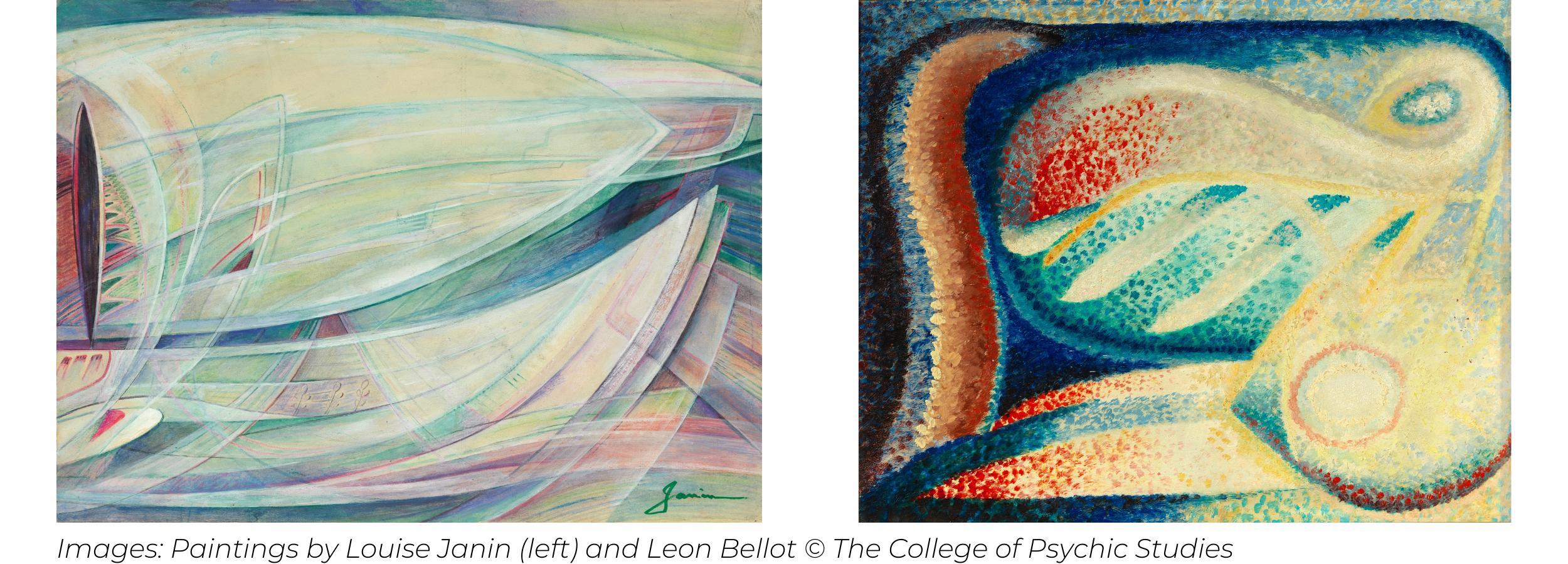 Paintings by Louise Janin and Leon Bellot © The College of Psychic Studies