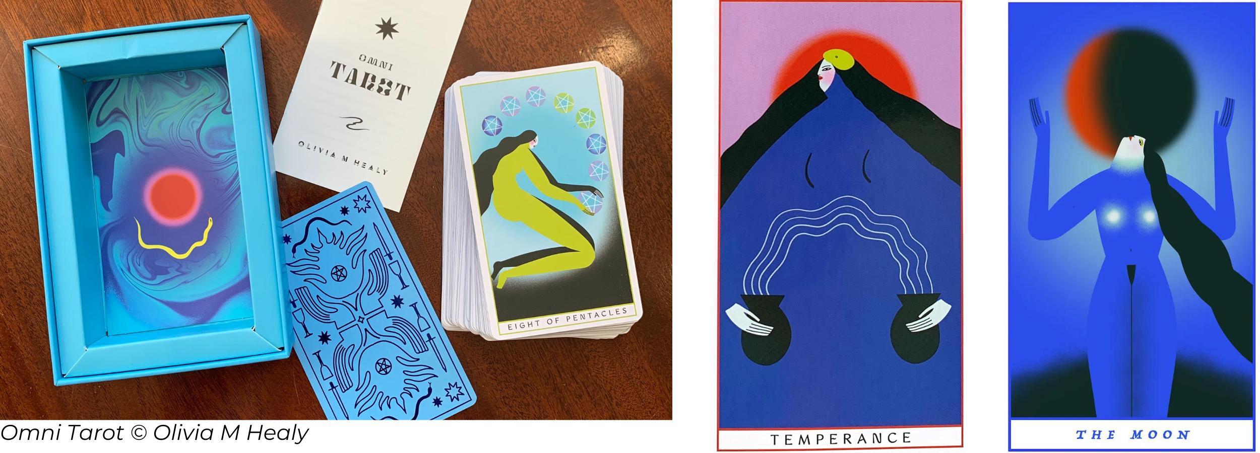 Omni Tarot deck and cards by Olivia M Healy