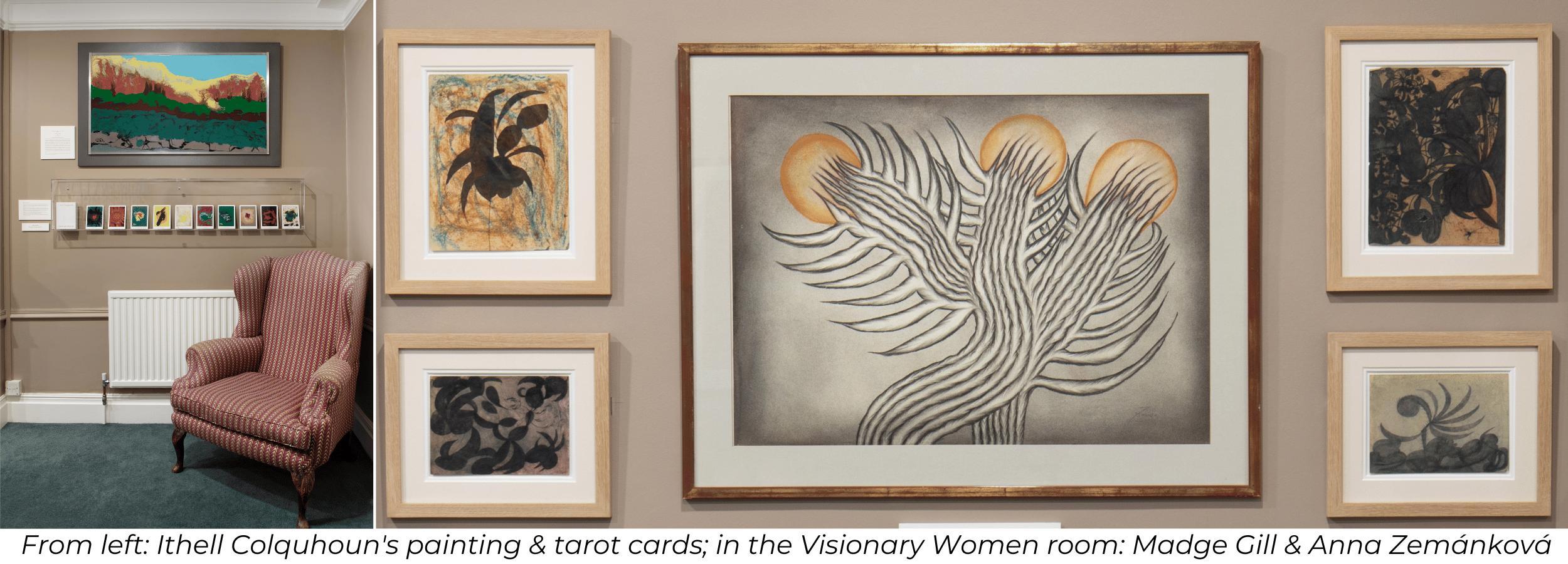 Paintings by Ithell Colquhoun, Madge Gill and Anna Zemankova