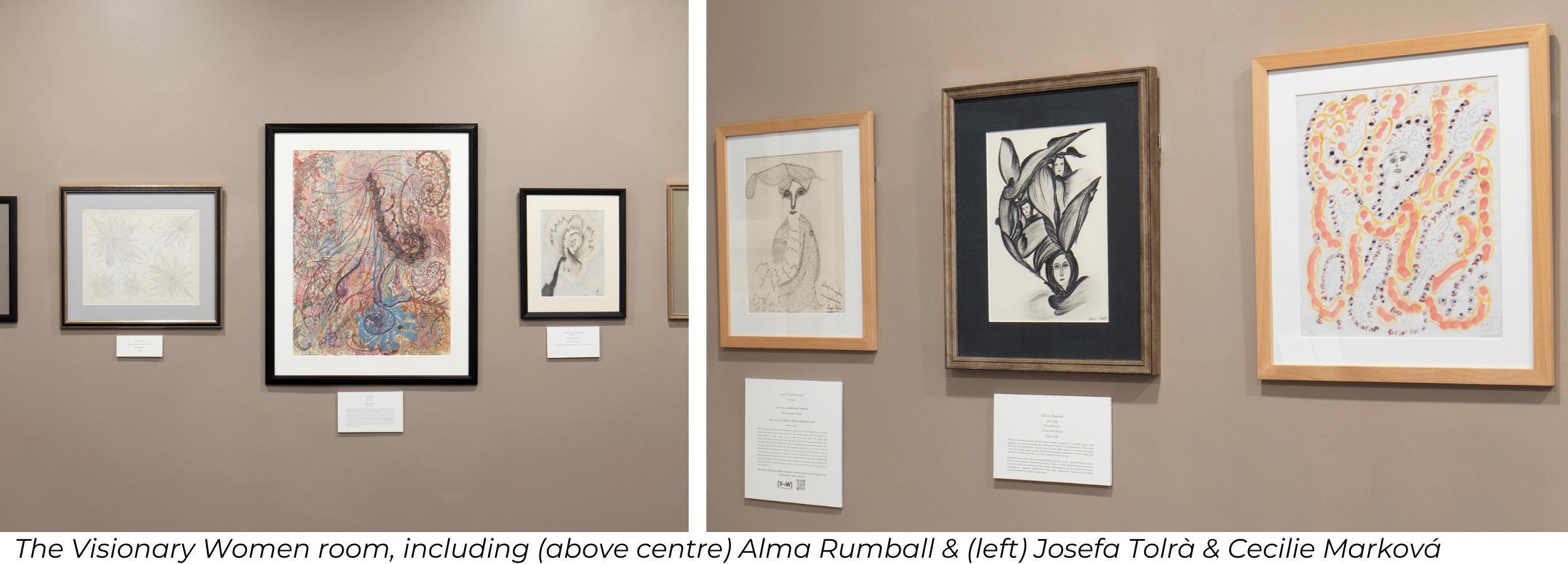 Artworks by Alma Rumball, Josefa Tolra and Cecilie Markova