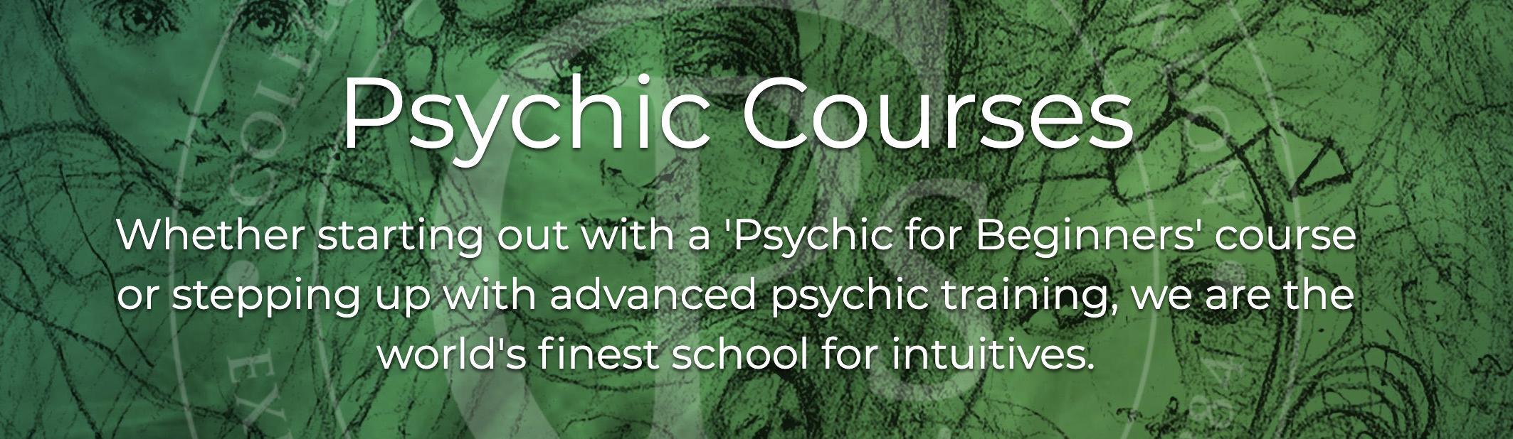 Banner with a link to psychic training courses