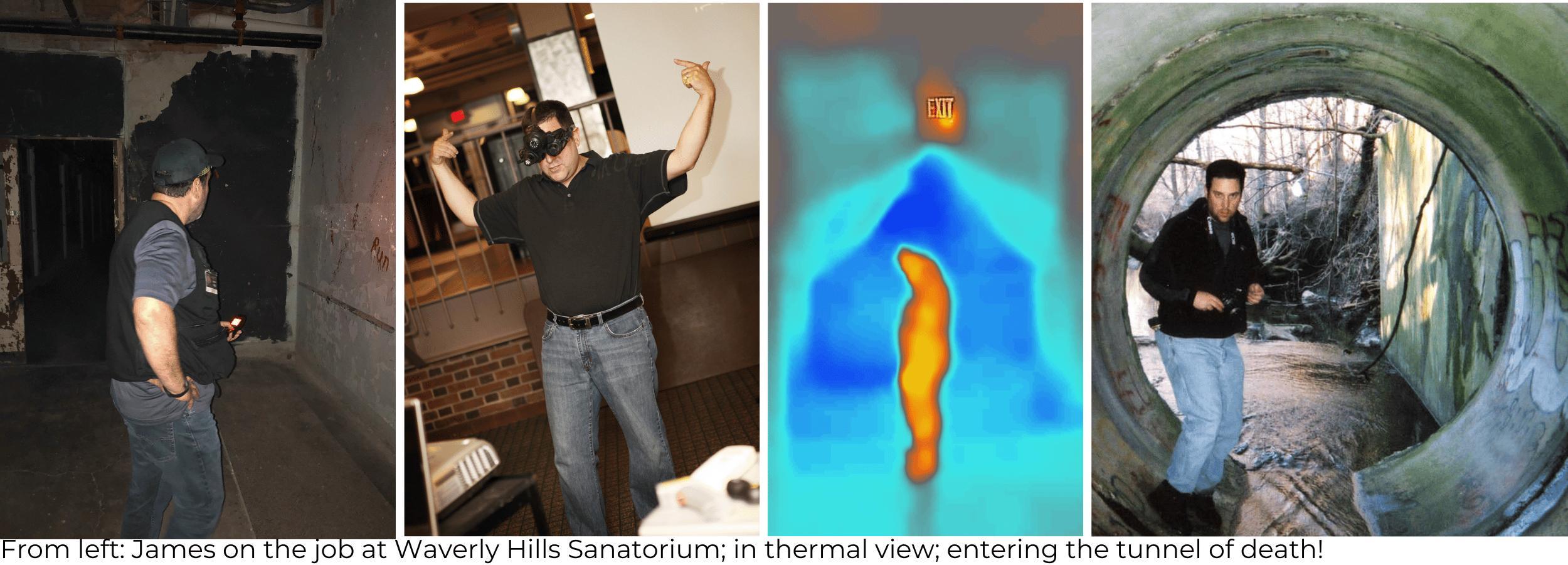 James A. Willis and his thermal camera hunting ghosts