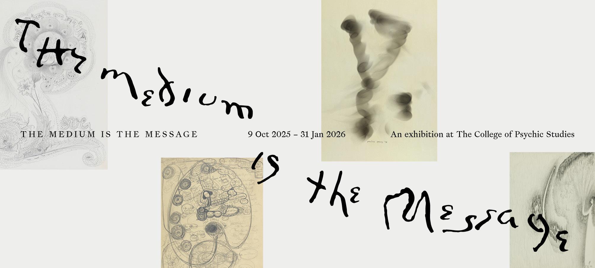 Banner with link to The Medium is the Message exhibitino