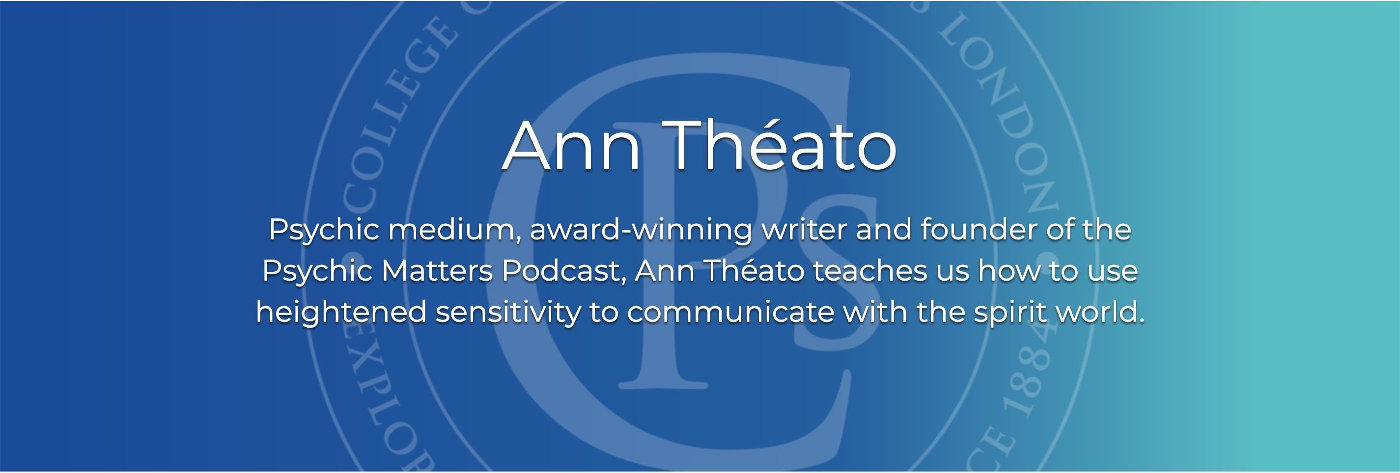 Banner with link to Ann Theato's events