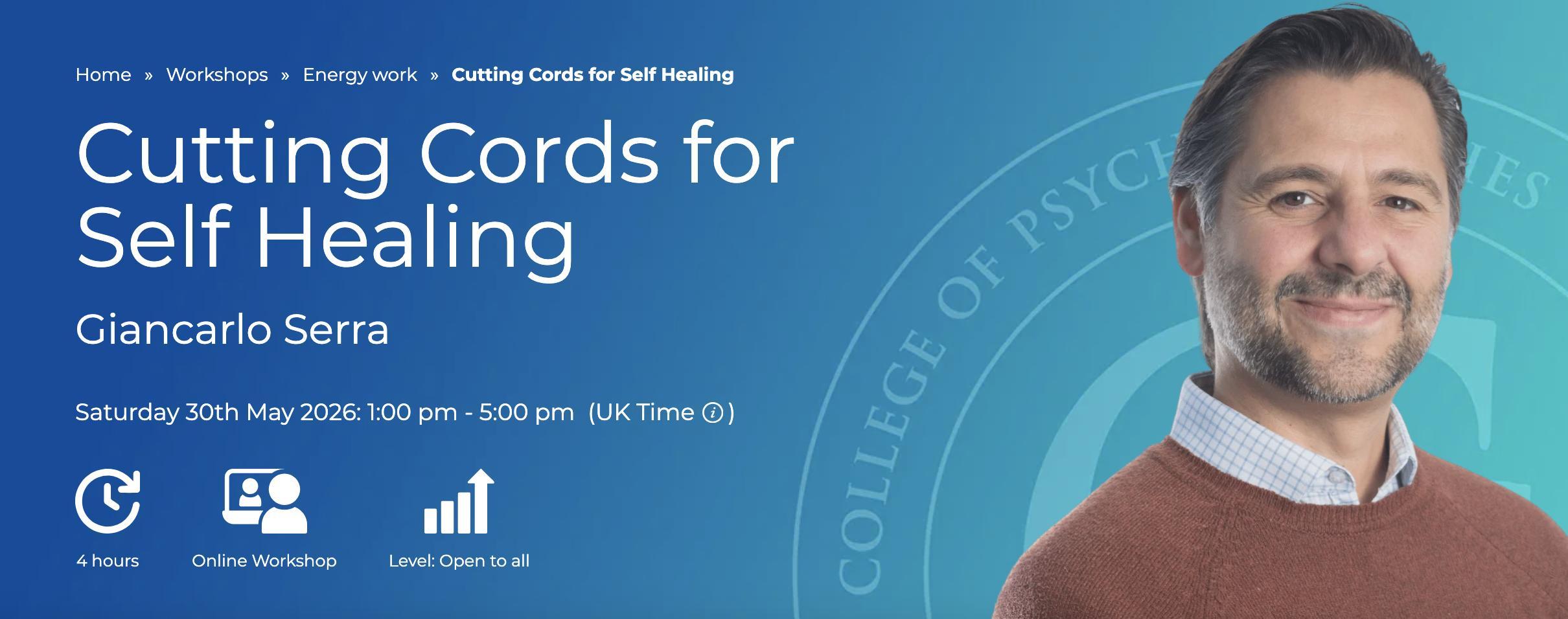Banner with link to Giancarlo Serra cord cutting class