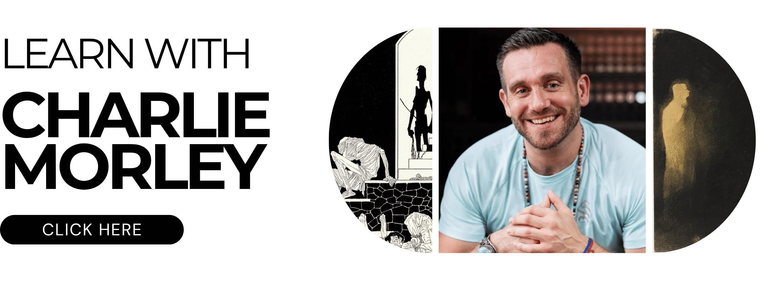 Banner to events with Charlie Morley