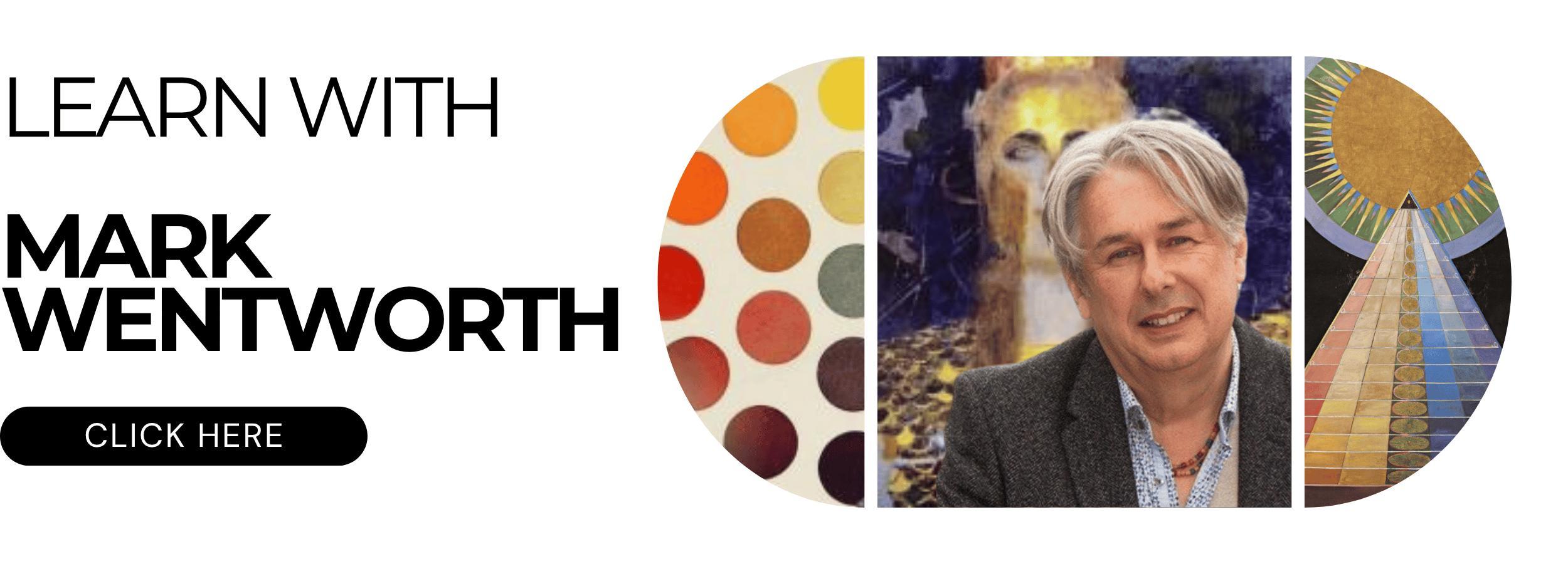 Banner with link to courses by Mark Wentworth