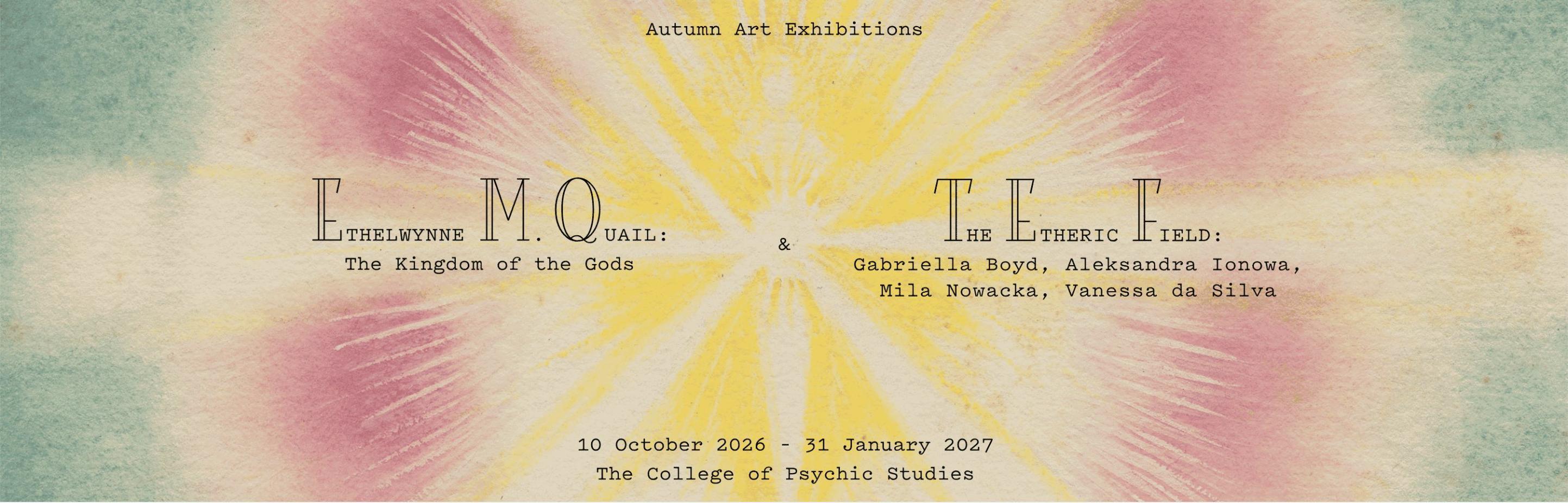 Banner with link to Ethelwynne M Quail exhibition
